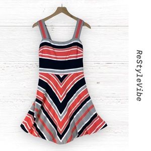 BANANA REPUBLIC Women’s Size 6 Dress Millie Collection Knit Stretch Striped